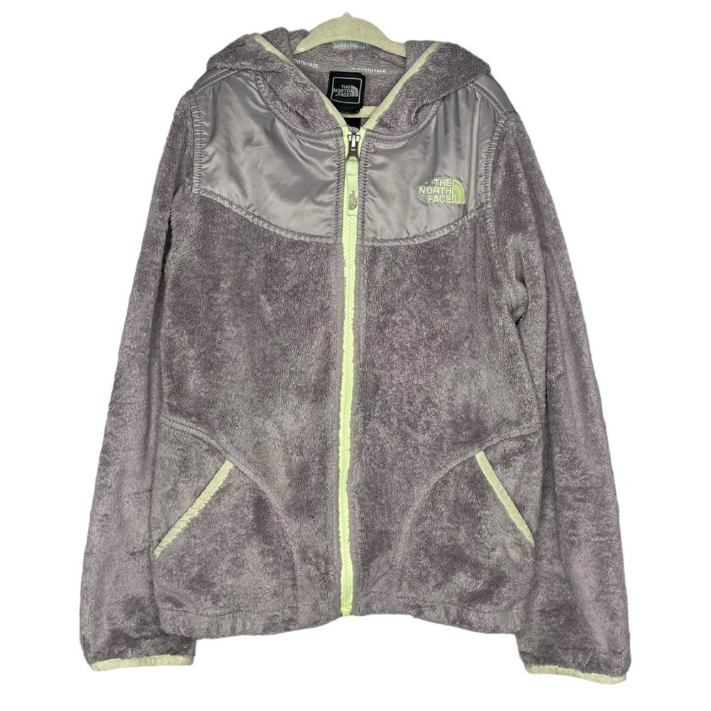 The north face jacket girls oso hoodie soft fuzzy fleece girls medium 10 / 12